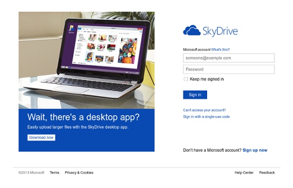 Microsoft SkyDrive - Greifen Sie überall auf Dateien zu. Erstellen Sie Dokumente mit den kostenlosen Office Web Apps.