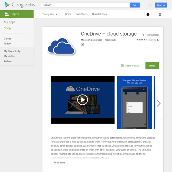 OneDrive – cloud storage