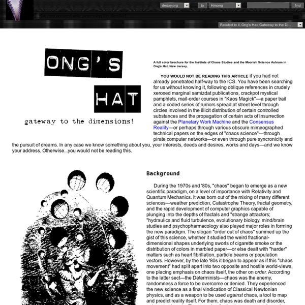 Ongs Hat: Gateway to the Dimensions!