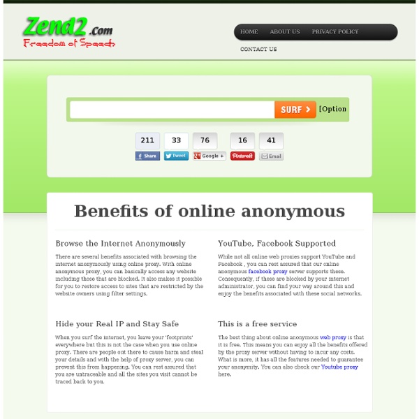 Online Anonymous Proxy
