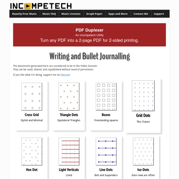 Free Online Graph Paper / Grid Paper PDFs