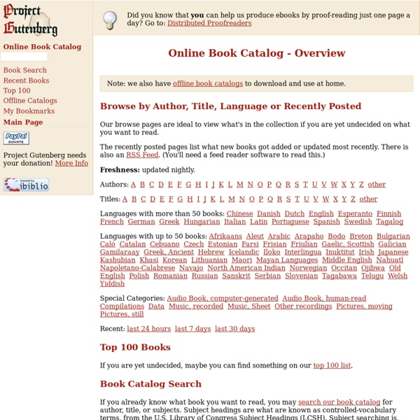 Online Book Catalog - Overview