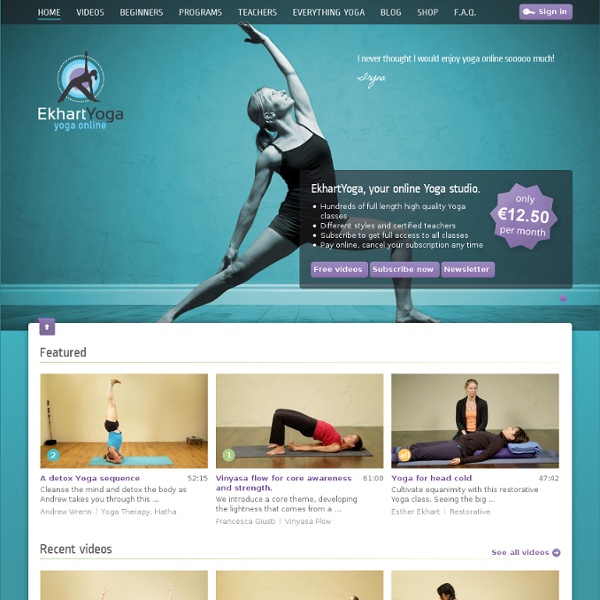 Online Yoga Classes and Videos – Yoga at Home with Ekhart Yoga