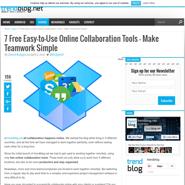 6 Free easy online collaboration tools