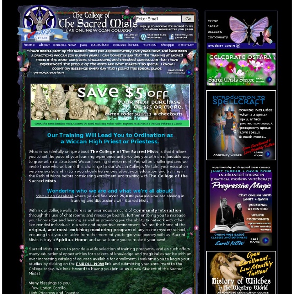 Online Wicca College & Wiccan Degree Programs