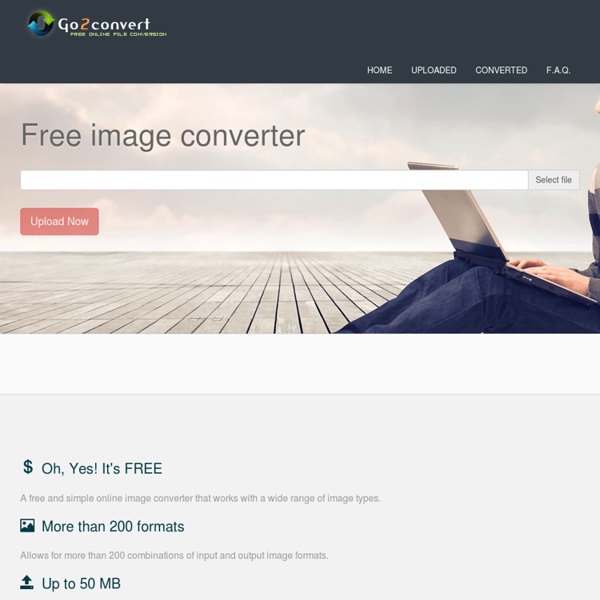 Online convert TIFF, JPG, EPS, PCX, PDF, PNG, PSD, SVG, TGA etc ...