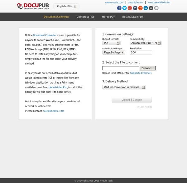 Free Online PDF Converter, Batch Convert DOC to PDF, PDF/A or Image ...