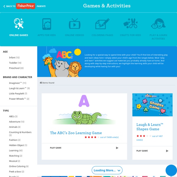 Online Learning Games - Fisher Price Online Games For Kids