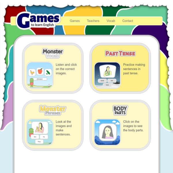 Learn English - Online ESL Games