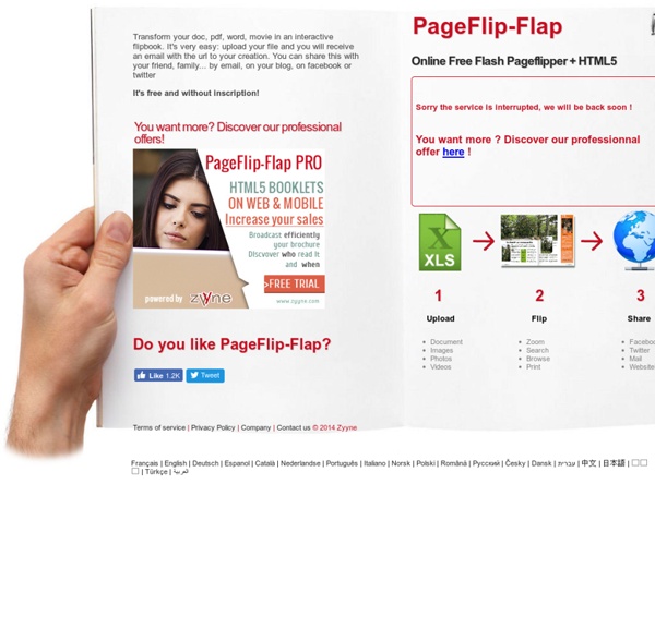 Pageflip flash gratuit en ligne