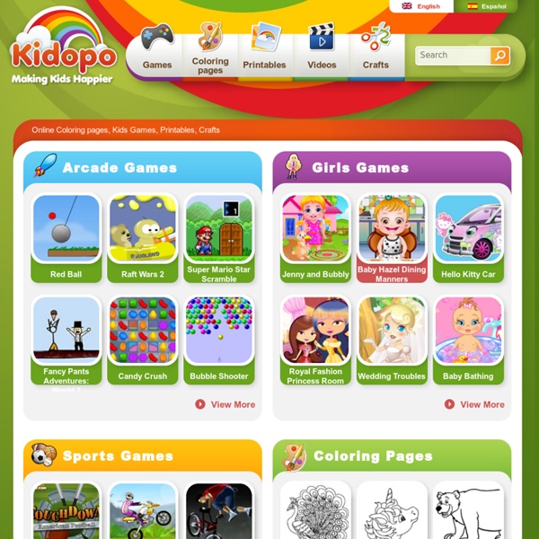 Online Coloring pages, Kids games, printables, crafts- Kidopo