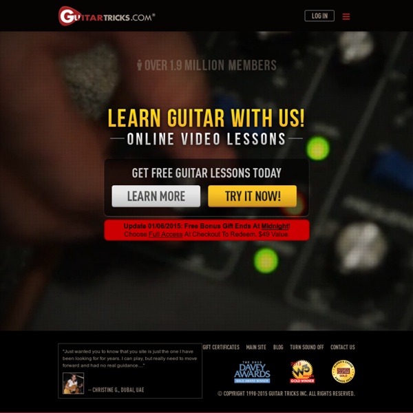 Free Online Guitar Lessons - Easy Step-by-Step Video Lessons