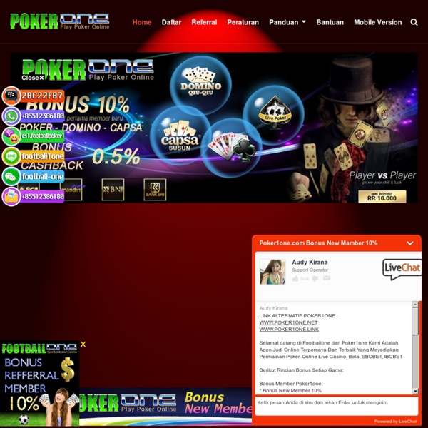Poker Online, Domino QQ, Bandar Ceme & Blackjack Online