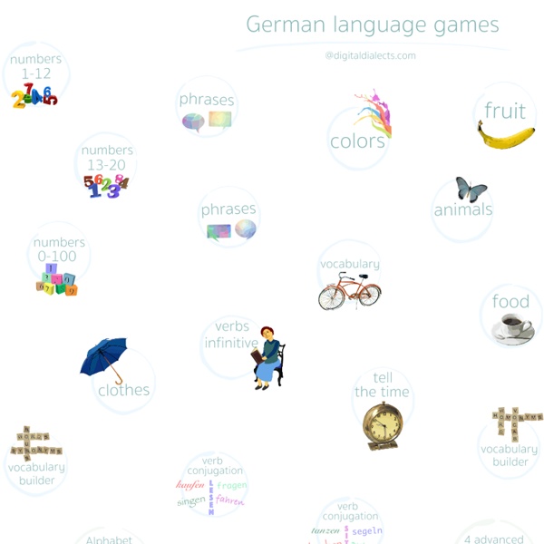 Learn German language - free online games