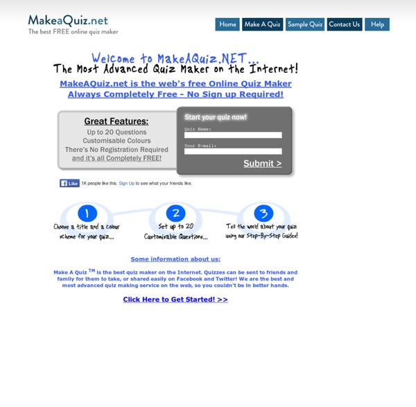 Make A Quiz - The Best Free Online Quiz Maker