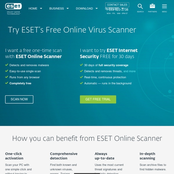 Free ESET Online Antivirus Scanner