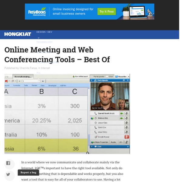 Top 18 Online Meeting and Web Conferencing Tools