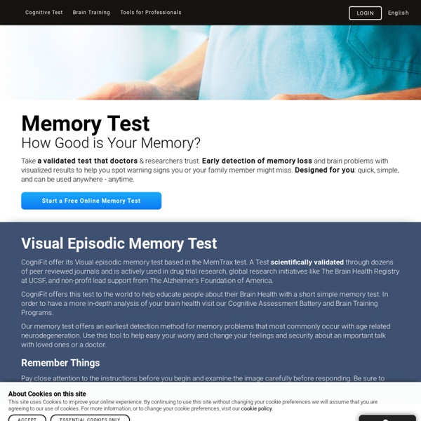 The Online Memory Test