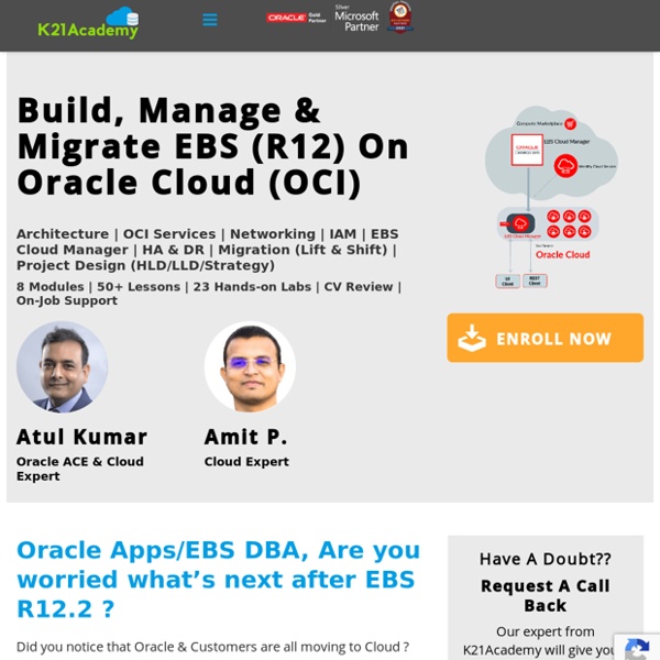 Online Oracle EBS (R12) On Oracle Cloud (OCI) Training by Expert