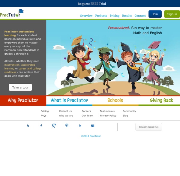 Online personalized fun way to master Common Core Math and English