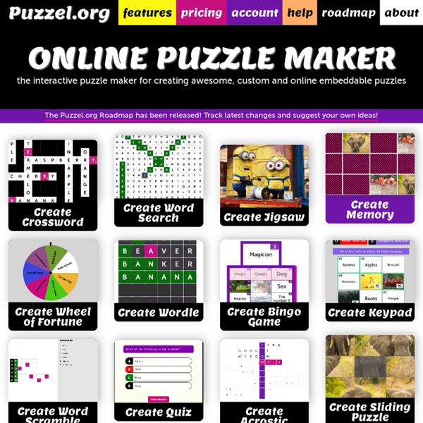 Create Own Puzzles: Online, Free and Interactive! - Puzzel.org