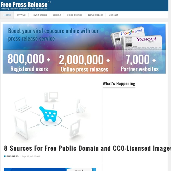 Free Press Release - Online Press Release Distribution Service
