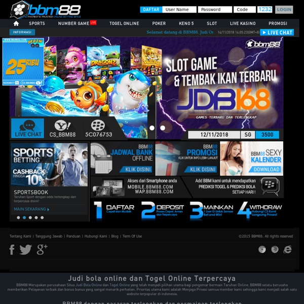 Judi bola Online, Sbobet, Togel & Casino Online terpercaya - BBM88.COM