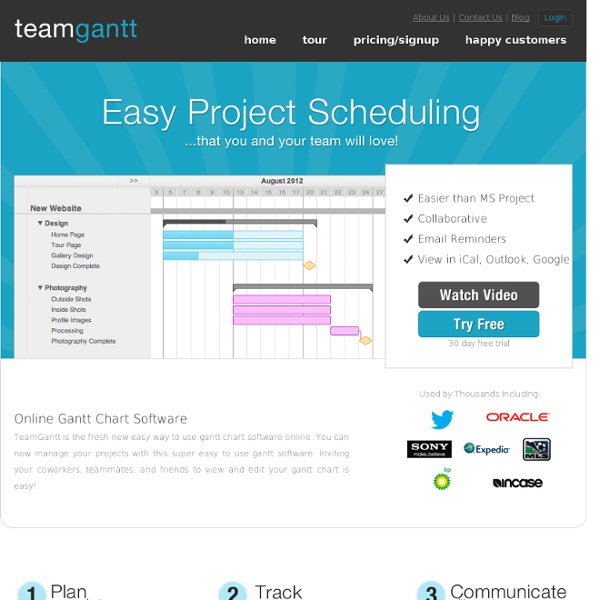 Online Gantt Chart - Web Based Gantt Chart Software