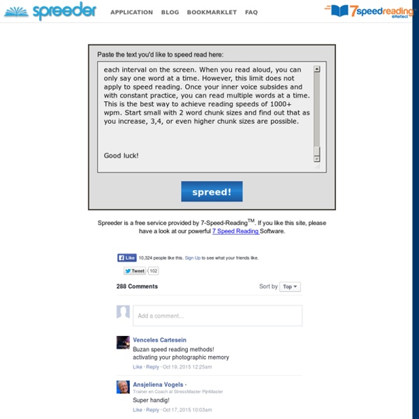 Free online speed reading software