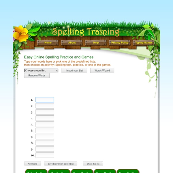 Free Online Spelling Training & Games for Grades 1, 2, 3 and 4