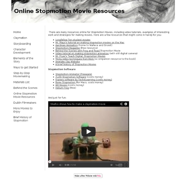 Online Stopmotion Movie Resources