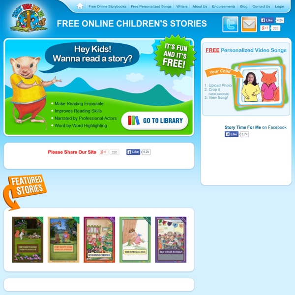 Free Online Kids Stories & Children Books. 30+ Stories for Children. Online Stories Ages 1-9. Read a Story Online with a Great Story Book & Learn to Read!