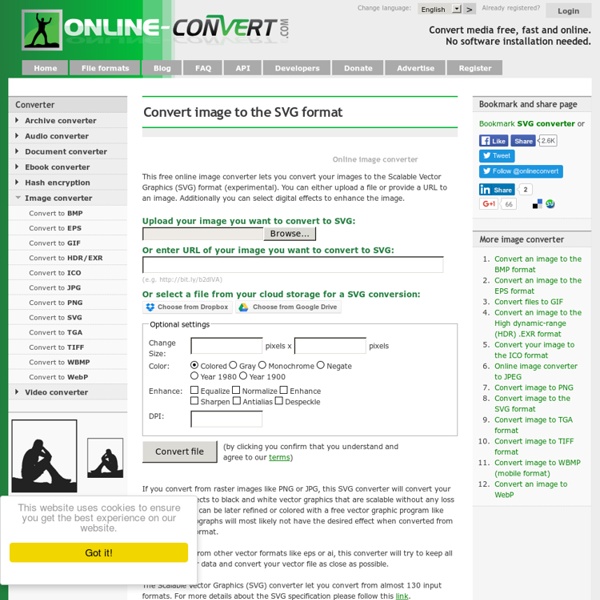 Online SVG image converter
