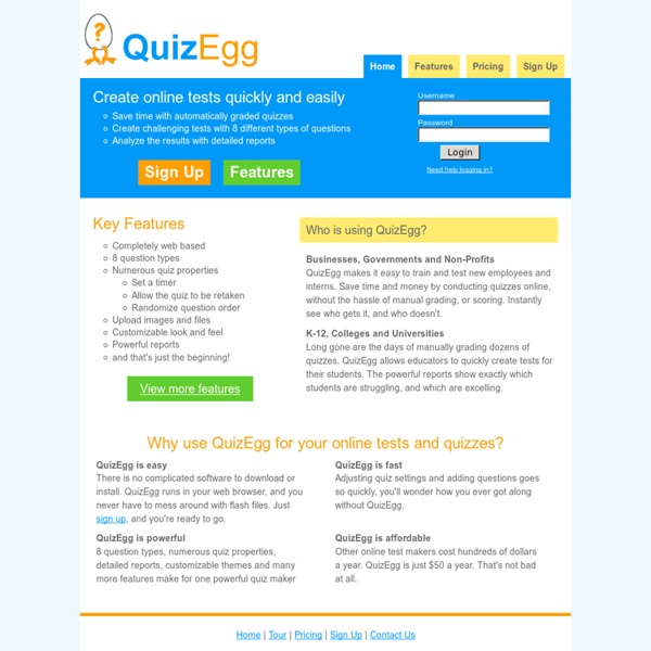 Online Test Maker - QuizEgg