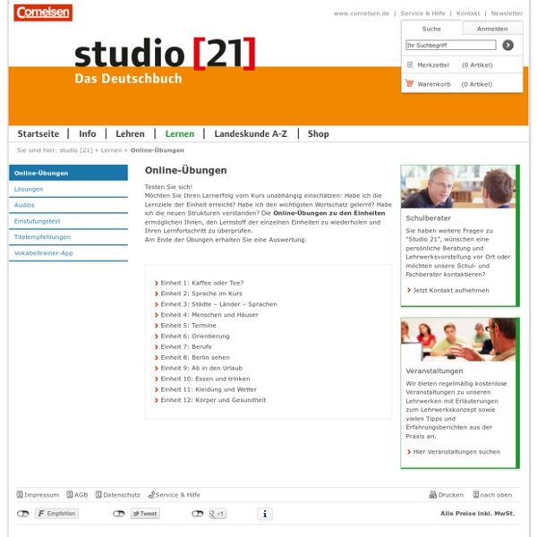 Online-Übungen - studio 21