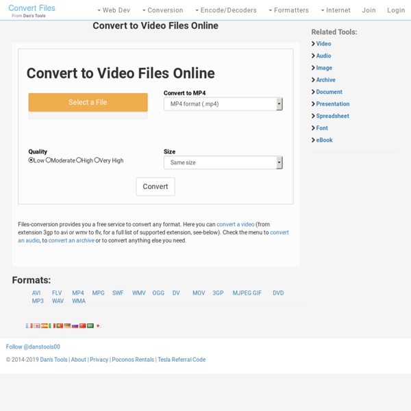 →Convertir un format, une extension, video flv, iphone, avi...