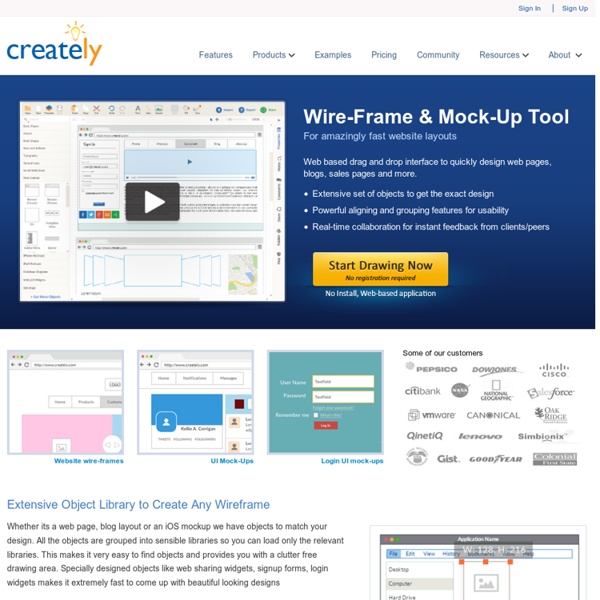 Online Wireframes and Mockups