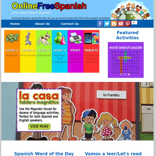 OnlineFreeSpanish.com - Study Spanish for free with our OnLine Lessons