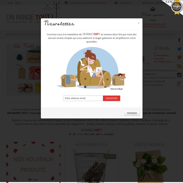 Onrangetout.com : Accessoires de rangement pour toute la maison - ON RANGE TOUT
