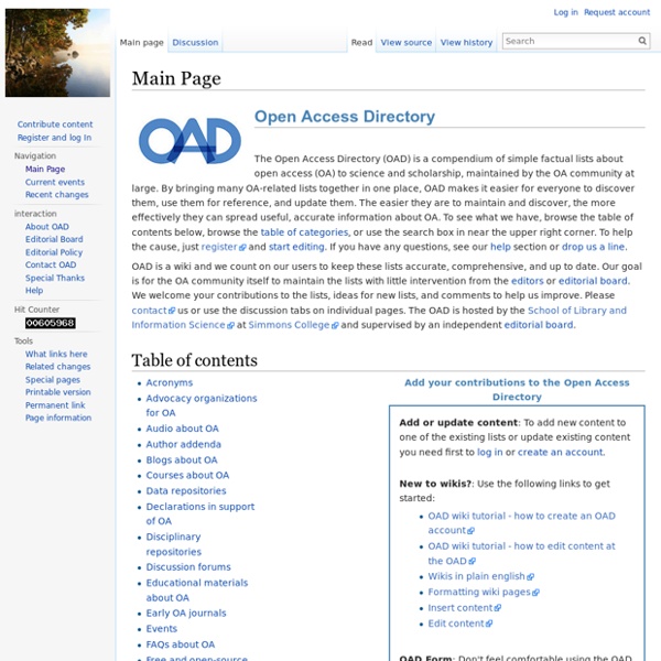 Open Access Directory