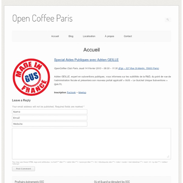 Open Coffee Paris