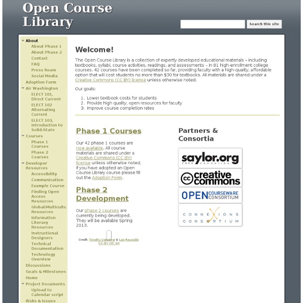 Open Course Library