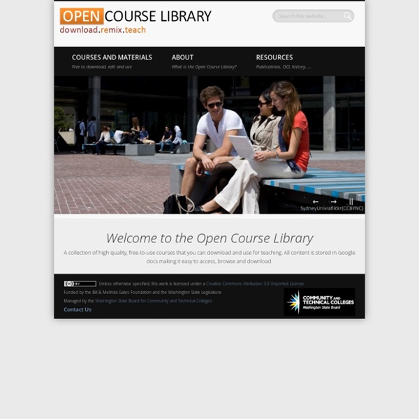 Open Course Library – Home