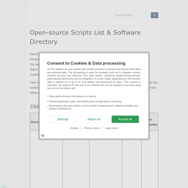 Open Source Scripts - OpenSourceCMS
