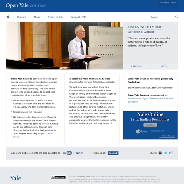 Open Yale Courses