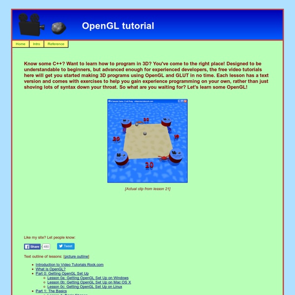 OpenGL Video Tutorial - Home