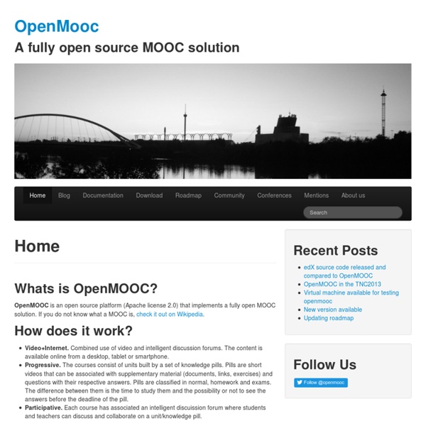 OpenMooc « A fully open source MOOC solution