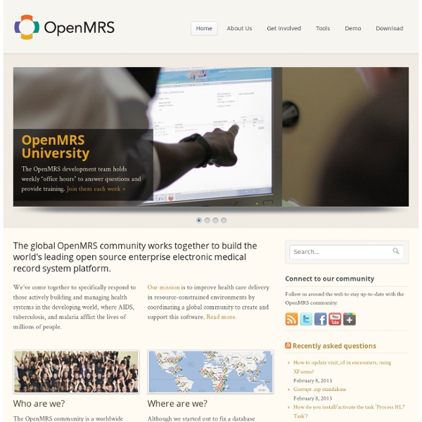 OpenMRS » Open source health IT for the planet