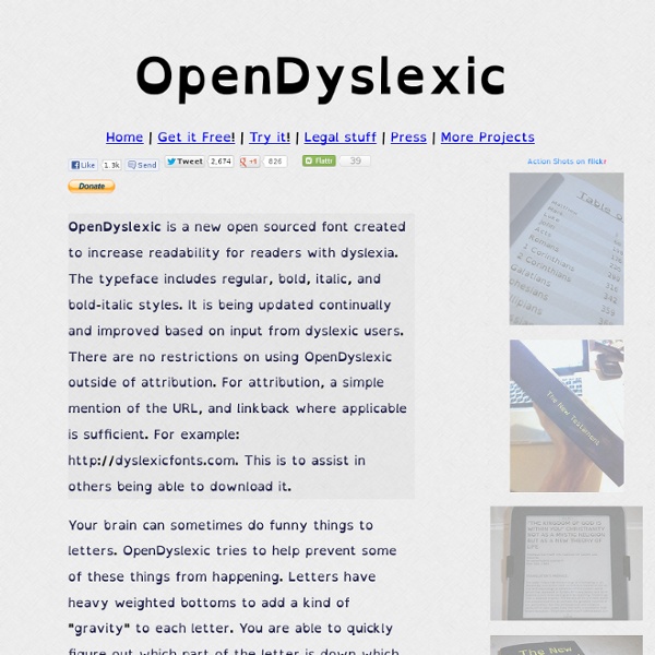 Open Dyslexic - Dyslexia Fonts