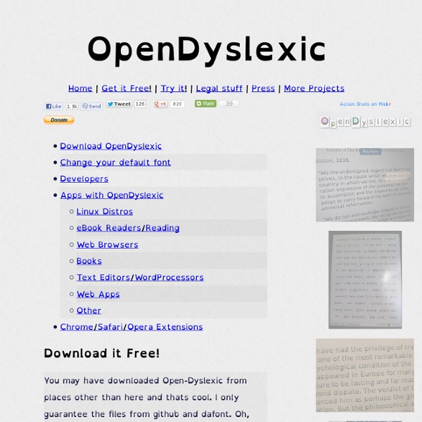 OpenDyslexic - Font for Dyslexia